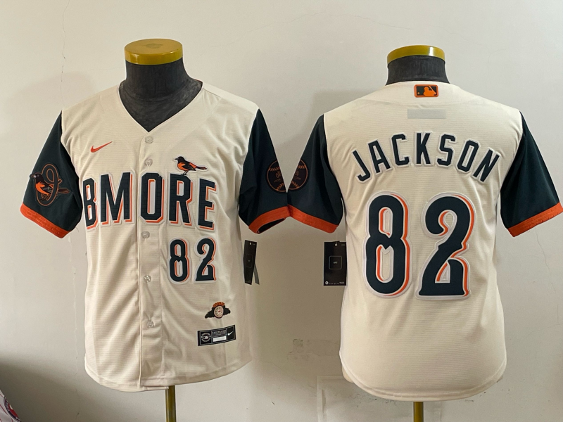 youth 2026 Baltimore Orioles #82 Jackson cream Nike MLB Jersey 05642
